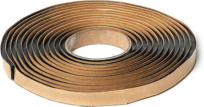 Second Skin Butyl Sealant Tape – Butyl Rubber Sealant, Multi-Purpose Butyl Rope, and Putty Tape for Automotive (Car, RV, Marine) – 1/4” x 1/2" x 20’ – Made in The USA (20 Butyl Tape)