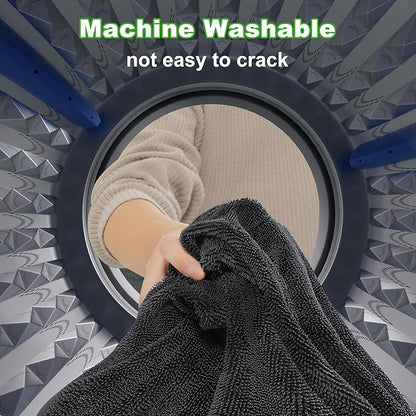 JOYMOOP Microfiber Towels for Cars, 2 Pack 63" x 29.5" Car Drying Towel, Dark Gray Reusable Car Towel, Quick Drying Car Microfiber Cleaning Cloth for RVs, SUVs, Trucks