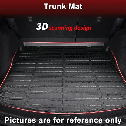 Wayhigh-All Weather Floor Mats and Cargo Mat Set Fit for Nissan Ariya 2025 2024 2023, TPE Car Mats Waterproof Anti-Slip Rubber Floor Liners for Ariya Accessories
