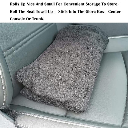 Car Seat Cover Protector Front Seats,for Gym Workout,Running,Swimming,Beach and Hiking,Waterproof Sweat Towel Bucket Seat Covers for Cars SUV Trucks (Grey, 1Pcs)