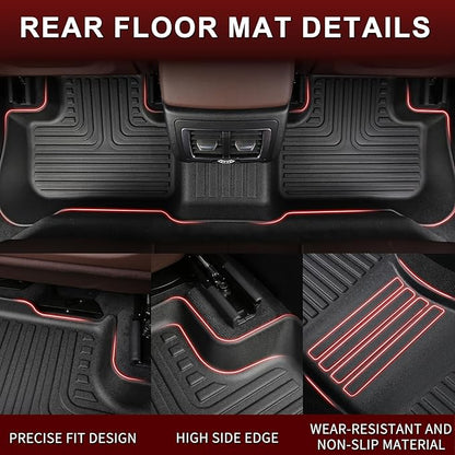 Wayhigh-All Weather Floor Mats & Cargo Liner Set for 2020-2024 2025 Nissan Sentra S/SV/SR Sedan Custom Fit TPE Heavy Duty Car Mats for Nissan Sentra Accessories- Black