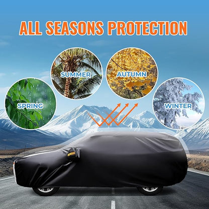 Chevrolet Trax Car Cover 100% Waterproof All Weather, Gift with Towel, 10 Layers SUV Car Cover Custom Fit 2013-2025 Chevy Trax, Full Exterior Car Covers Rain Sun UV Protection with Door Zipper.
