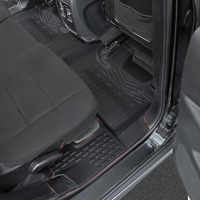 Floor Mats for 2016-2024 2025 Dodge Durango 7-seat, All Weather TPE Cargo Liner Cargo Mat and 3rd Row Backrest Mats for RT/GT Durango Accessories