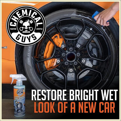 Chemical Guys Tire Kicker Sprayable Extra Glossy Tire Shine (Works on Rubber, Vinyl & Plastic), Great for Cars, Trucks, SUVs, Motorcycles, RVs & More, 16 oz (2 Pack)