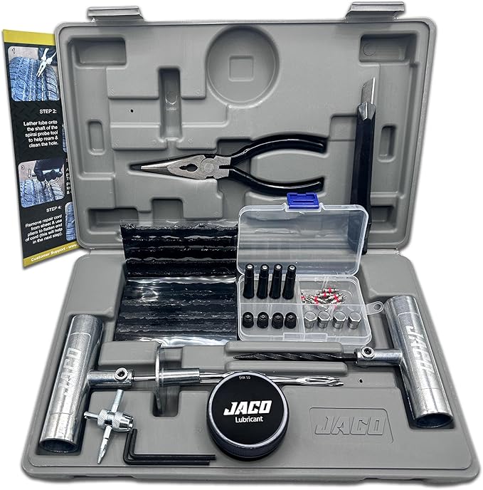 JACO TRX-50 Heavy Duty Tire Repair Kit | Universal Tire Plug Kit