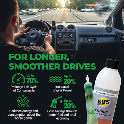 G8 Engine oil Treatment. for Gasoline Engines with an Motor Oil Capacity up to 9 quarts. Boost Power and Safely Restore and protect your Car, Truck, Motorcycle and all other engines