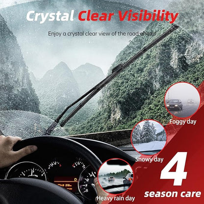 OTUAYAUTO Windshield Wiper Blades - Replacement for Subaru Forester 2019-2024, Front and Rear Wiper Blade, Top Lock - 26"+17"+14" (Pack of 3)