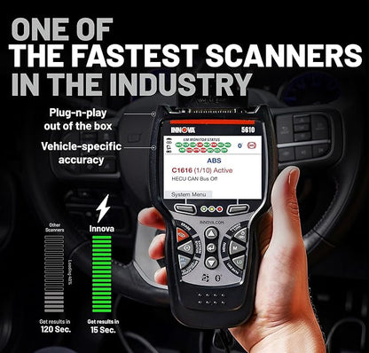 Innova 5610 OBD2 Bidirectional Scan Tool - Understand Your Vehicle, Pinpoint What's Wrong, and Complete Your Repairs with Less Headache, Updates Included, US-Based Technical Support