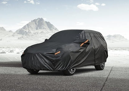 Kayme 7 Layers SUV Car Cover Custom Fit for Acura MDX (2001-2025) Waterproof All Weather for Automobiles, Outdoor Full Cover Rain Sun UV Protection.Black