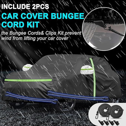 Car Cover for 2014-2025 Mini Cooper/Cooper S/Hardtop/Clubman/Countryman 4 Door,Full Exterior Car Covers for Automobile All Weather Waterproof Heavy Duty,Zipper/Cotton UV Proof Custom fit【210T Taffeta】