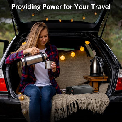 BESTEK 2000 Watt Pure Sine Wave Power Inverter, 12V DC to 110V/120V AC Inverter with 3 AC Outlets, USB & Type-C Port, Remote Controller, Off-Grid Solar Power Inverter 12V to 110V for Home, RV, Truck