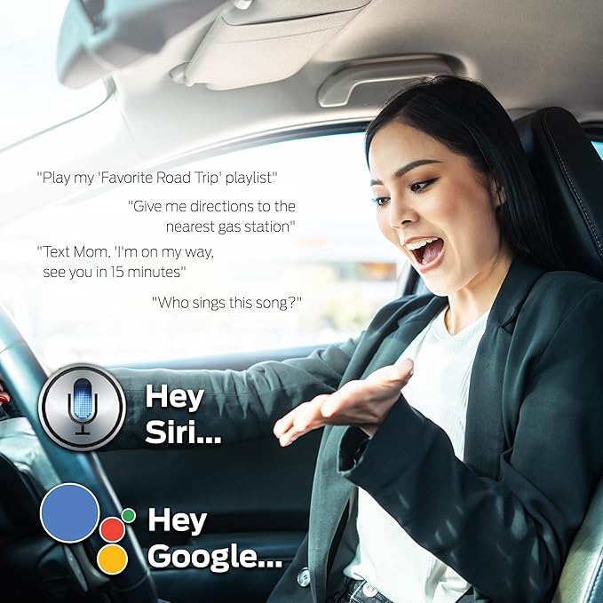 Monster Bluetooth FM Transmitter for Car Cigarette Lighter with 20W QC3.0 USB A & USB C PD Charger, Bass Boost Button, Flash Drive Port, Google Voice & Siri Compatible, Hands-Free Calls, Microphone