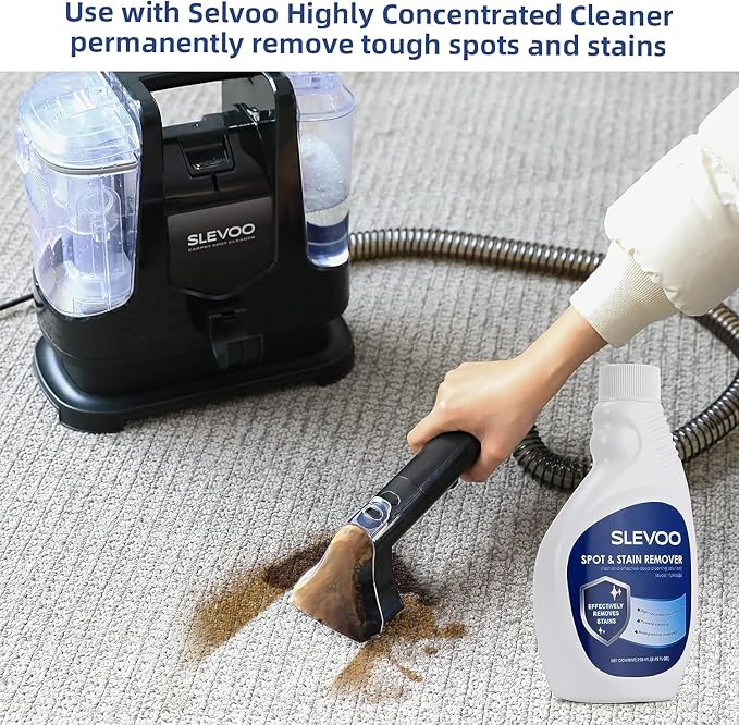 Carpet Cleaner Machine 10.5Kpa Strong Suction, 400W Powerful Motor, Portable Upholstery Cleaner with Spot and Stain Remover for Pet Accident, Rugs, Carpet and Upholstery