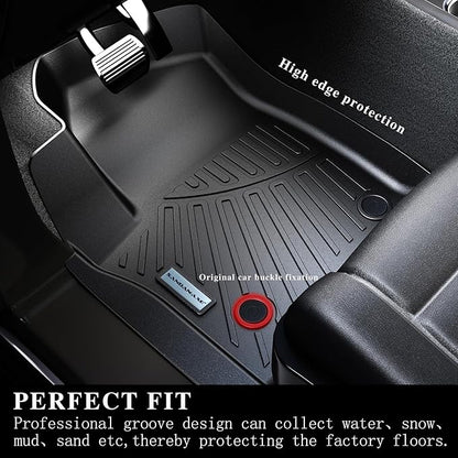 Floor Mats for 2024 2025 KIA K4,TPE All Weather Protection Car Floor Liners-Black