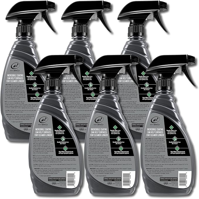 Turtle Wax 53409-6PK Hybrid Solutions Ceramic Spray Coating, Incredible Shine and Protection for Car Paint, Extreme Water Beading, Safe for Cars, Trucks, Motorcycles, RV's and More, 16 oz. (Pack of 6)
