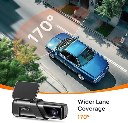 70mai Dash Cam M500, 2.7K Dash Cam Front, Dash Camera for Cars Built in eMMC 128GB, GPS, ADAS, Dashcam with HDR Night Vision,170° FOV, Parking Monitor, G-Sensor, Time-Lapse, App&WiFi, Voice Control