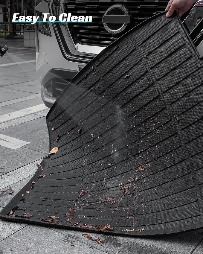 Floor Mats Full Set for Nissan Rogue 2021-2025 Accessories, All Weather Floor Mats Cargo Liner for Back of SUV, Rubber Mats for Car Floor, Custom Fit laser Tech Mat Heavy Duty Trunk Liner Black