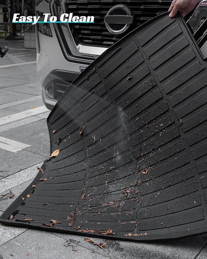 Floor Mats Full Set for Nissan Rogue 2021-2025 Accessories, All Weather Floor Mats Cargo Liner for Back of SUV, Rubber Mats for Car Floor, Custom Fit laser Tech Mat Heavy Duty Trunk Liner Black