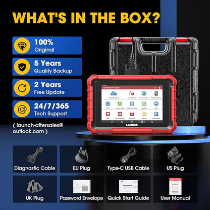 LAUNCH X431 PROS Elite 2025 New Bidirectional Scan Tool, 38+ Services, ECU Coding, All-in-One Full System Diagnostic Scanner, Support CANFD&DoIP, FCA AutoAuth, V.A.G Guided, 2 Years Free Update