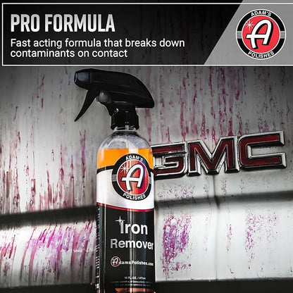Adam's Iron Remover (Gallon) - Iron Out Fallout & Stop Rust Remover Spray for Car Detailing Removes Iron Particles in Auto Paint, Wheels, Motorcycle, RV & Boat - Use Before Clay Bar, Wax or Car Wash