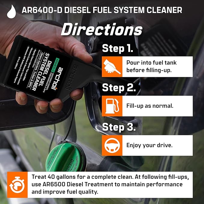 Archoil AR6400-D Diesel Fuel System Cleaner (Two Pack) - Cleans Injectors, Turbo & DPF