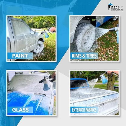 Image Wash Products - (1-Gallon Platinum Wash Car Soap – Car Wash Foam Soap for Foam Cannon & Pressure Washer | High Gloss RV/Truck Wash Soap | Bubble Gum Scent, Detailer Grade Car Soap