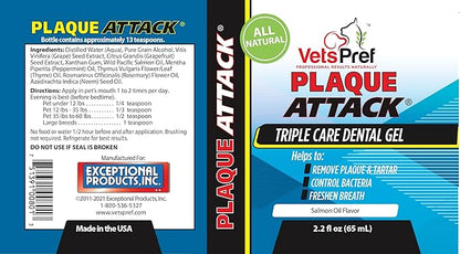 Gel with Wild Salmon Oil. As Seen On TV Pet Dental, Don't Mess with Harsh Chemicals in Your pet's Food or Water, Simply Swipe on Teeth and Your pet's Teeth and Gums Will Improve.