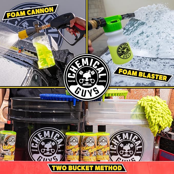 Chemical Guys CWS20264 Tough Mudder Foaming Truck, Off Road, ATV and RV Heavy Duty Wash Soap,(Works with Foam Cannons, Foam Guns or Bucket Washes), 64 fl oz (Half Gallon), Lemon Scent