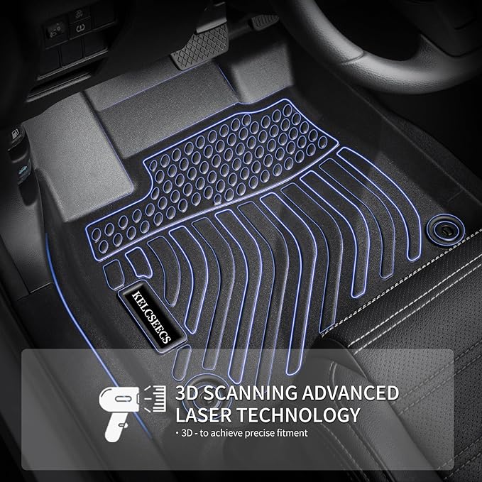 KELCSEECS Floor Mats & Cargo Liner for 2017 2018 2019 2020 2021 2022 Nissan Rogue Sport(Only Fit Cargo Mat in Lower Deck) Car Mats Trunk Mat Rogue Sport All Weather Floor Mats Trunk Liner