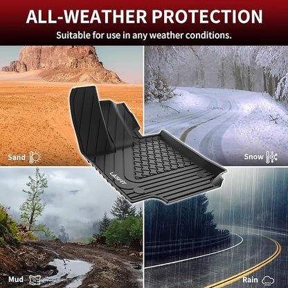 LASFIT Floor Mats Fit for Lexus 2025 2024 2023 2022 NX/NX250/NX350 (Not for Hybrid), All Weather Car Mats for Lexus NX 250/NX 350/NX 350 F Sport TPE Heavy Duty Floor Liners,Front & Rear Rows,Black
