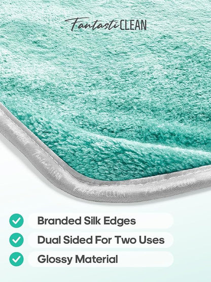 Fantasticlean Microfiber Car Detailing Towels, Car Drying Towel with Edge, Plush, Coral Fleece, 700GSM, 16" x 16", 12 Pack, Scratch-Free, Ultra Absorbent, Car RV Boat Home Cleaning (Grey and Green)