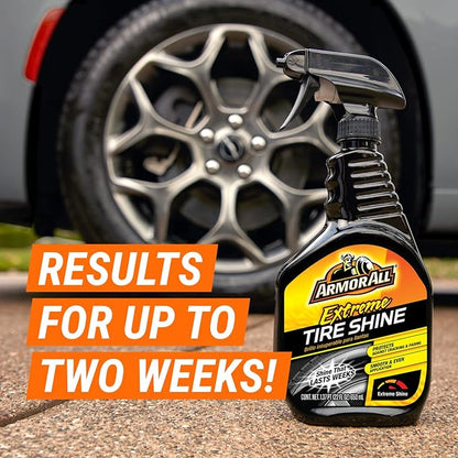Armor All Extreme Tire Shine Spray , Tire Cleaner and Shine, 22 Fl Oz Each, 6 Pack