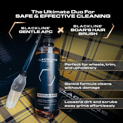 Blackline Car Care - Gentle APC - Streak free total Interior Cleaner and Protectant, Safe for Cars, Motorcycles & More. 16 fl oz leather upholstery cleaner - interior car fabric cleaner, GTL001