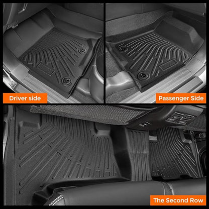 All Weather Floor Mat for Toyota 4Runner 2024 2023 2022 2021 2020 2019 2018 2017 2016 2015 2014 2013 (Only for 5 Seat),Heavy Duty for Lexus GX460 2014-2023 Floor Mat TPE Liners for 4Runner Accessories
