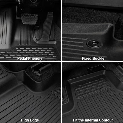 Floor Mats for 2024 2025 Lexus TX, Cargo Liner with Backrest Mat, All Weather TPE Full Mat Set for 2025 TX350 TX500 TX550+ Accessories