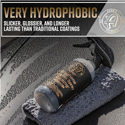 Adam's Polishes Advanced Graphene Ceramic Spray Coating - 18+ Months Sprayable Graphene Oxide Ceramic Coating for Cars, Boats, RV's & Motorcycle | Adds Extreme Gloss, Depth, Shine & Protection