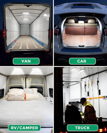 150LED 12V-30V RV Lights Interior, 12 Volt LED Lights with 3 Colors&Dimmable Brightness, Ultra Bright Ceiling Dome Light Fixture Interior for Van, Car, Camper, RV, Boat, Trailer(2700-6000K)