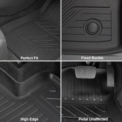 Floor Mats Set for Chevy Trailblazer AWD 2026 2025-2021 Accessories, Full Coverage All Weather Floor Mats Cargo Mat with Backrest Protectors & Door Sill Guards(Not for FWD)