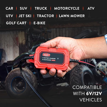 Weego C120 Jump Starter & Trickle Charger Bundle – Powerful Battery Solution for Your Vehicle - 1200 Cranking / 5000 Peak Amps