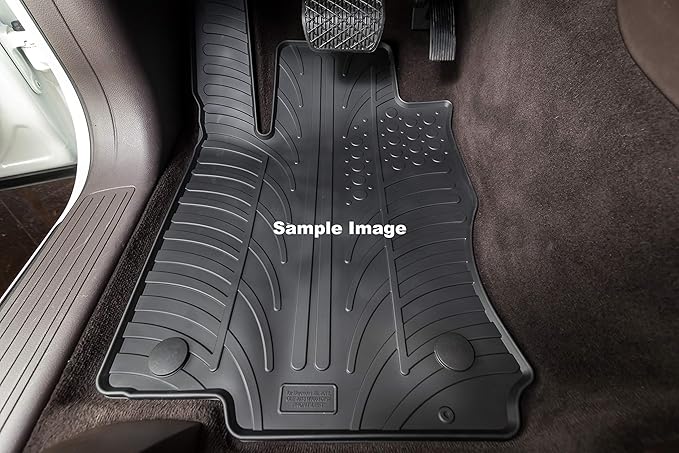 Gledring USA Custom Fit All-Weather Rubber Floor Mats Intended for Toyota Prius 2010-2011, No Trimming Required, Tailored Custom Fit, Protects from Rain, Mud & Snow