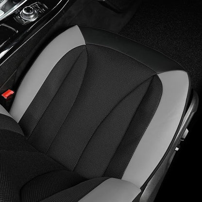 GIANT PANDA Fit Chevy Equinox Trax Malibu Blazer Trailblazer Traverse Tahoe Front Car Seat Cover, 3D Air Mesh Breathable Seat Protector, Gray（2-Pack