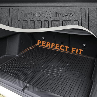 TripleAliners Trunk Mat All Weather Compatible with 2025 BMW X3 Accessories Custom Fit Protection Trunk Floor Liner Cargo Mat TPE Anti-Slip Odorless Cargo Liner
