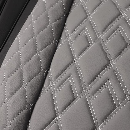 JOJOBAY Car Seat Covers for Dodge Ram Full Set,Fit Ram 2009-2025 1500/2500/3500 Pick-up Truck,Crew,Regular,Quad,Mega Cab,Waterproof Leather Seat Covers Protectors（5 PCS Full Set,Black-Grey）