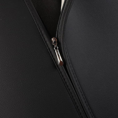 JOJOBAY Car Seat Covers for Dodge Ram,Fit 2009-2025 1500/2500/3500 HD Pick-up Truck,Crew,Regular,Quad,Mega Cab,Waterproof Synthetic Leather Seat Covers (Rear Seat Cover,BlackRed)