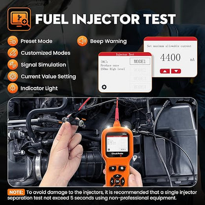 Power Circuit Probe Tool, Automotive Circuit Tester, 12-24V Electrical Short Open Breaker Circuit Finder, AC DC Voltage Trailer Relay Fuse Test