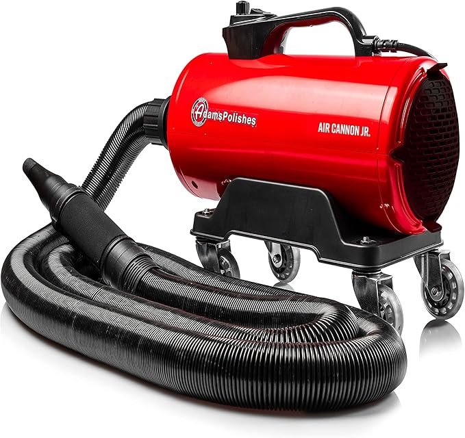 Adam's Polishes Air Cannon Jr. - High Powered Filtered Car Wash Blower | Dry Before Car Cleaning, Car Detailing, Car Wax, or Ceramic Coating | Auto Tool Kit Gift Boat RV Motorcycle