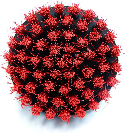 Maxshine M8 Medium-Duty Upholstery Carpet Brush with Drill Attachment - Removes and Scrubs Grime, Stains, and Spots from All Types of Upholstery and Carpets in Leather and Fabric (4")