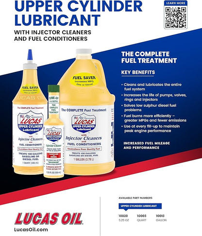 Lucas Oil LUC10020 Fuel Treatment - 5.25 Oz, multi-colored