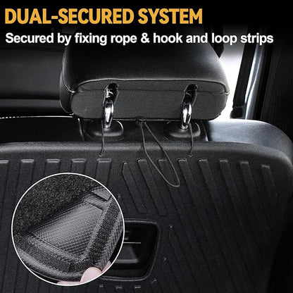 Floor Mats Set for 2022-2025 Jeep Grand Cherokee Accessories, Full Coverage All Weather Floor Mats Cargo Mat with Backrest Protectors & Door Sill Guards (Include 4xe Not for L or WK)