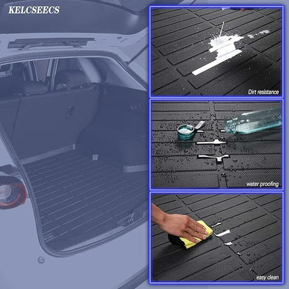 KELCSEECS® All Weather Floor Mats & Cargo Liner for 2026 2025 Honda Civic Hatchback Hybrid(Not Sedan) Car Mats Trunk Mat Honda Civic Hatchback Hybrid Floor Mats Accessories